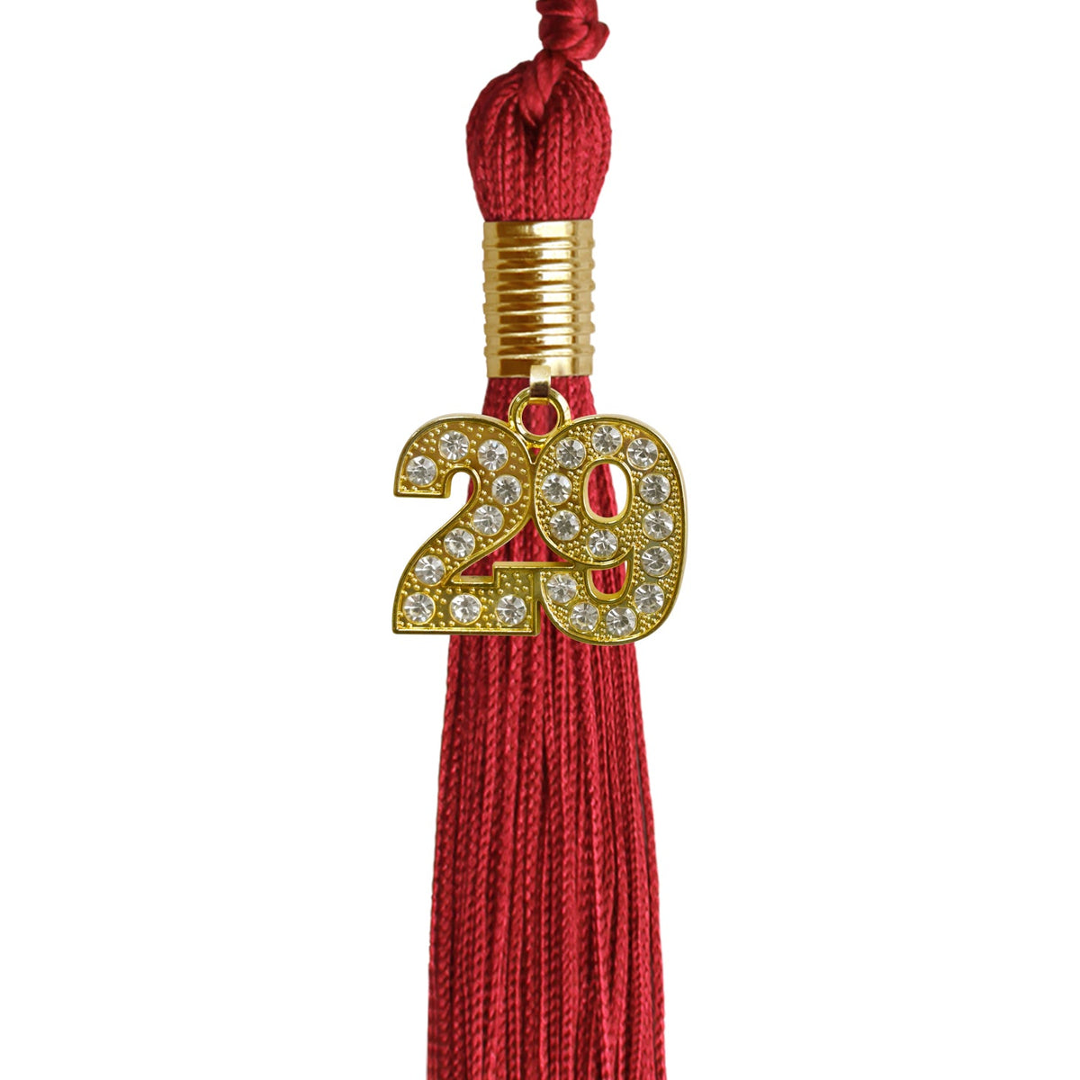 Red Graduation Tassel with Gold Bling Charm by Endea Graduation