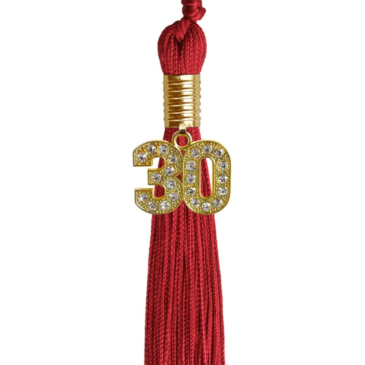 Red Graduation Tassel with Gold Bling Charm by Endea Graduation