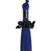 Royal Blue Graduation Tassel With Black Date Drop