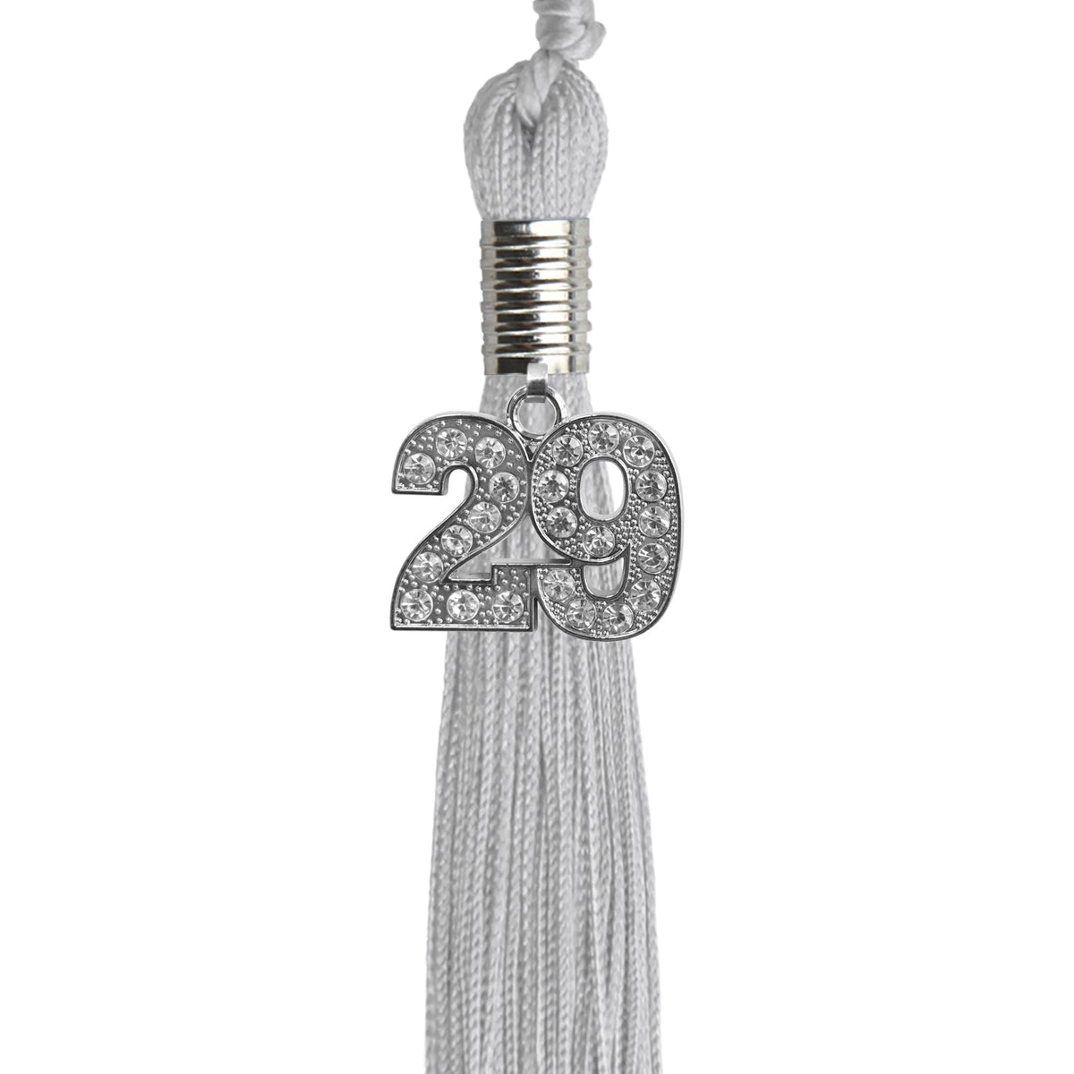 Silver Graduation Tassel with Silver Bling Charm 2029