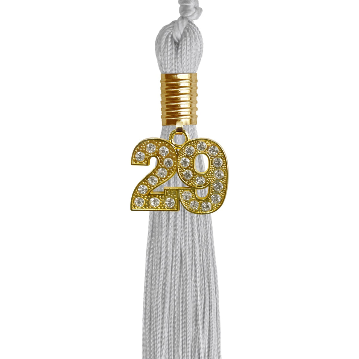 Silver Graduation Tassel with Gold Bling Charm by Endea Graduation