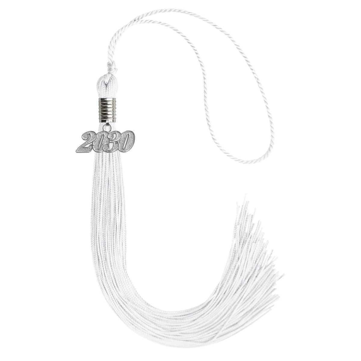 White graduation tassel 2030