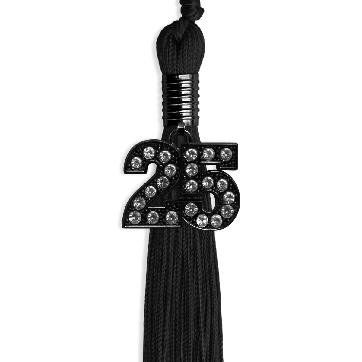 Black Graduation Tassel with Black Bling Charm by Endea Graduation