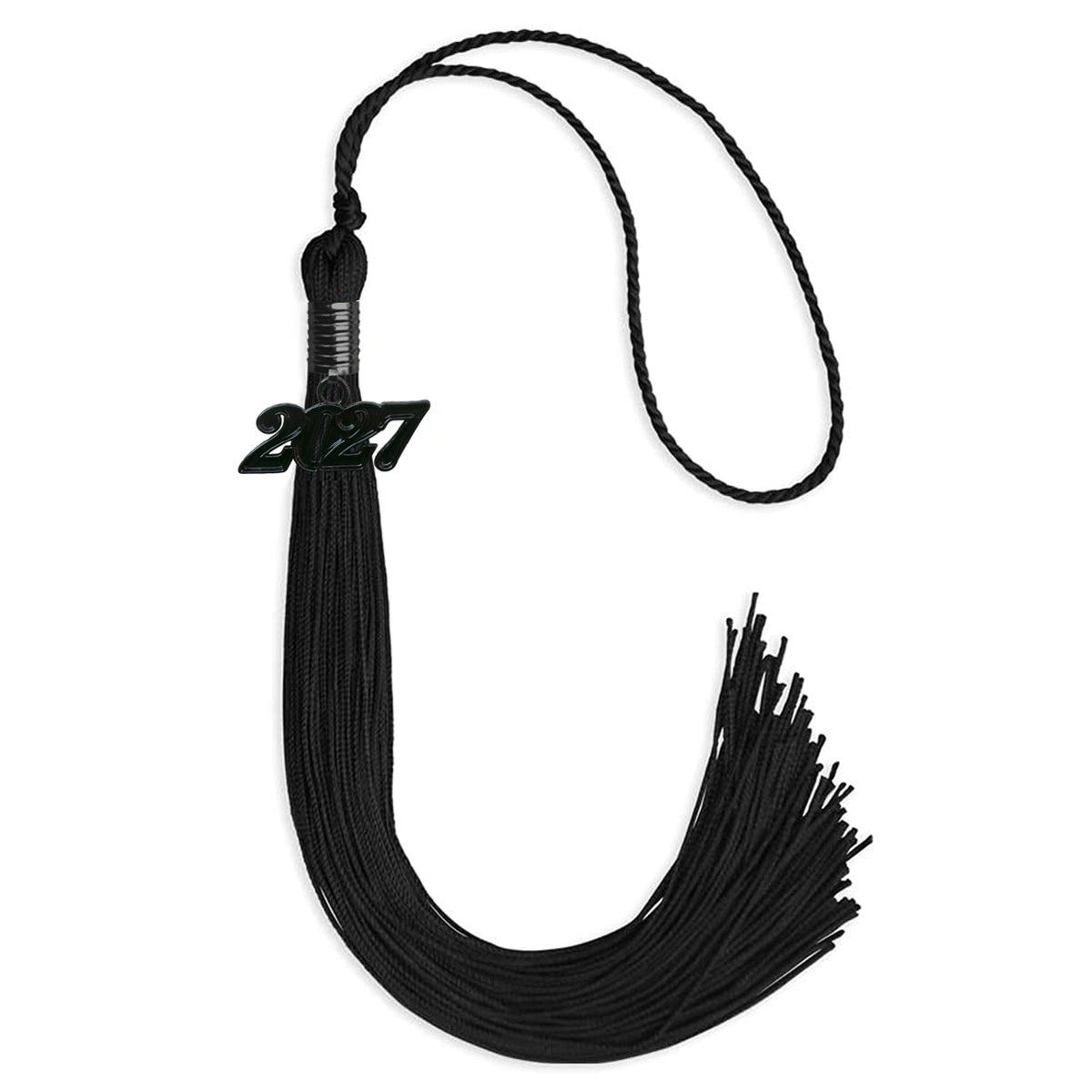 Black Graduation Tassel with Black Bling Charm by Endea Graduation