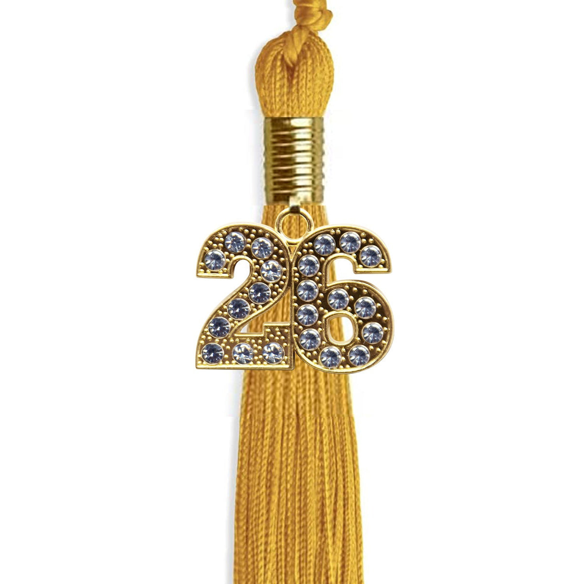Gold Graduation Tassel with Gold Bling Charm by Endea Graduation