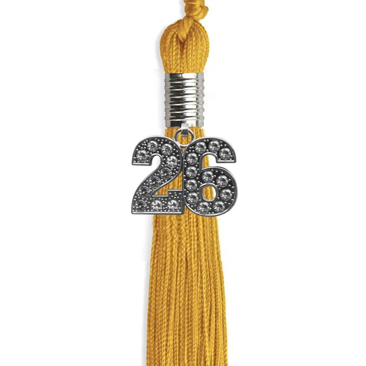 Gold Graduation Tassel with Silver Bling Charm by Endea Graduation