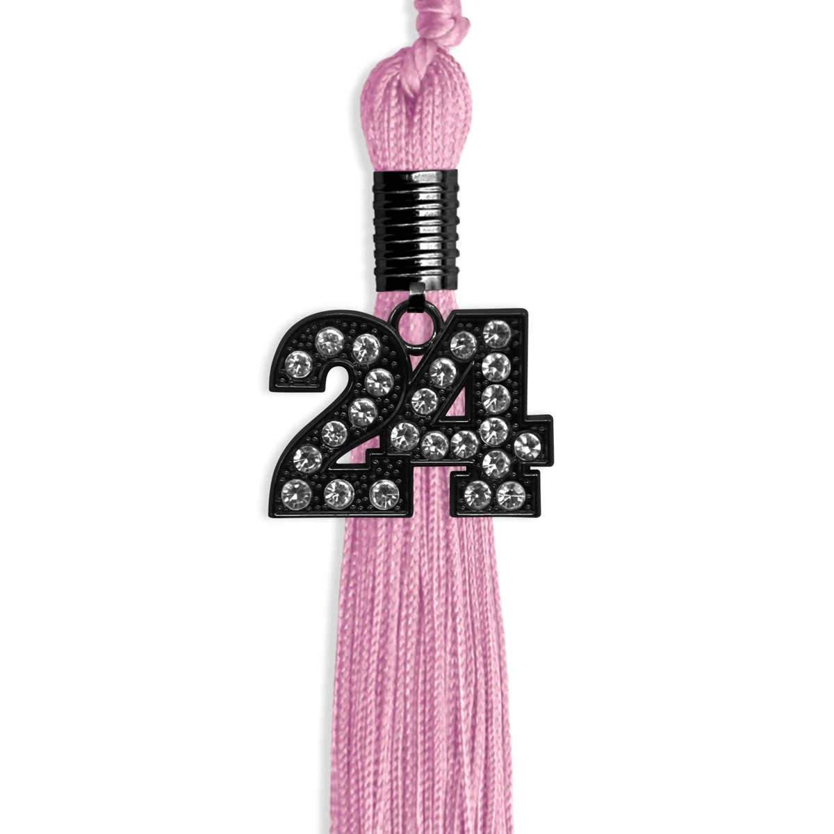 Pink Graduation Tassel with Black Bling Charm by Endea Graduation