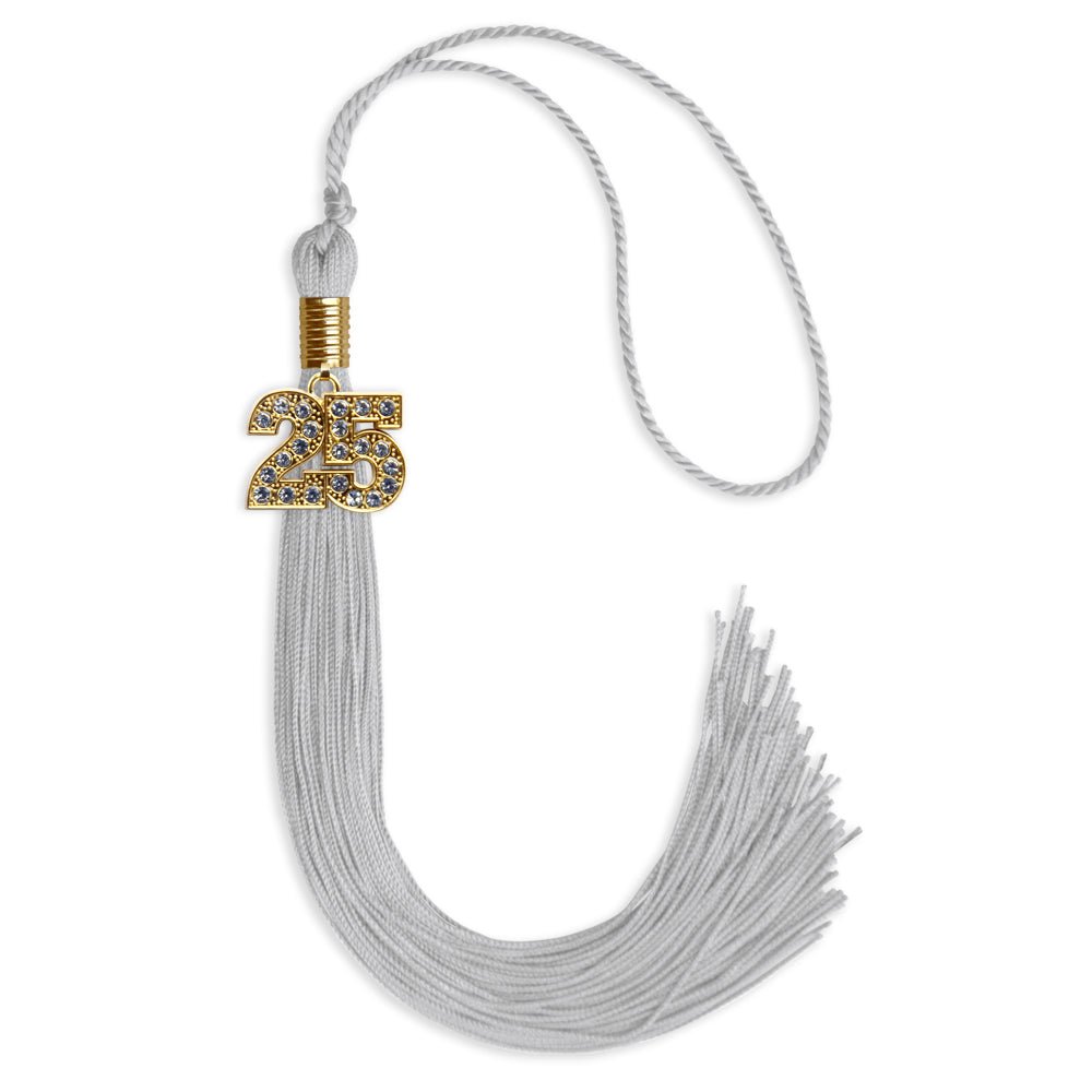 Silver Graduation Tassel with Gold Bling Charm by Endea Graduation