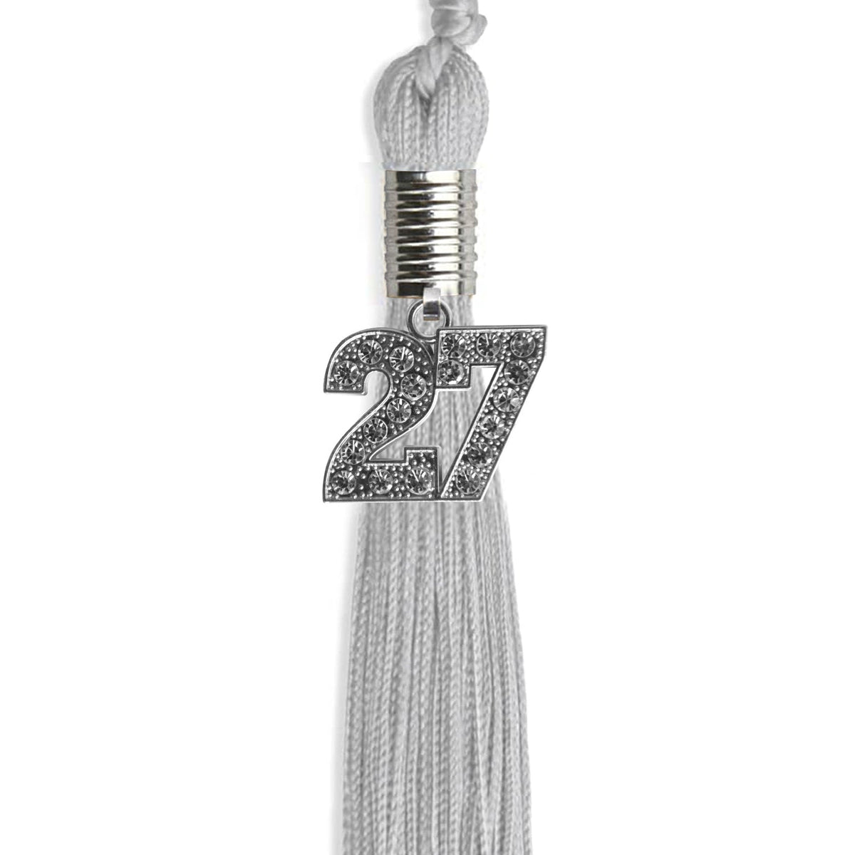 Silver Graduation Tassel with Silver Bling Charm by Endea Graduation