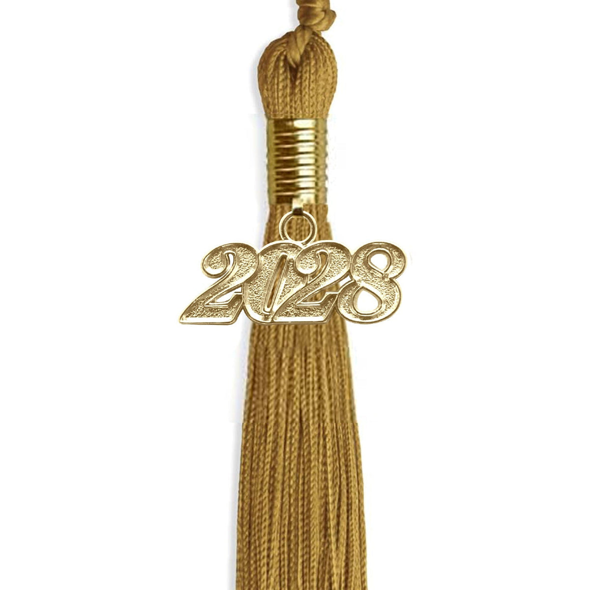 Antique Gold Graduation Tassel with Gold Date Drop - Endea Graduation