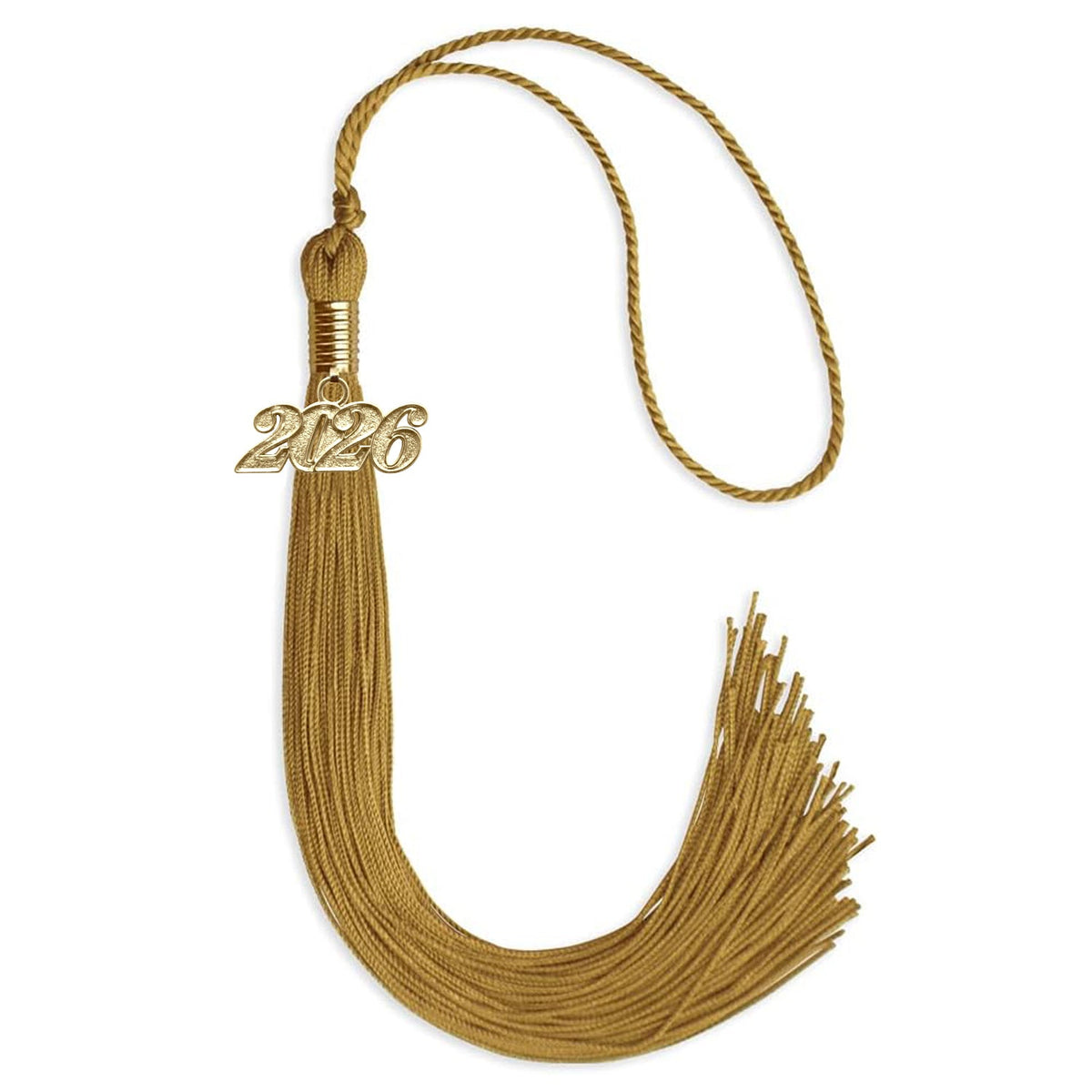 Antique Gold Graduation Tassel with Gold Date Drop - Endea Graduation