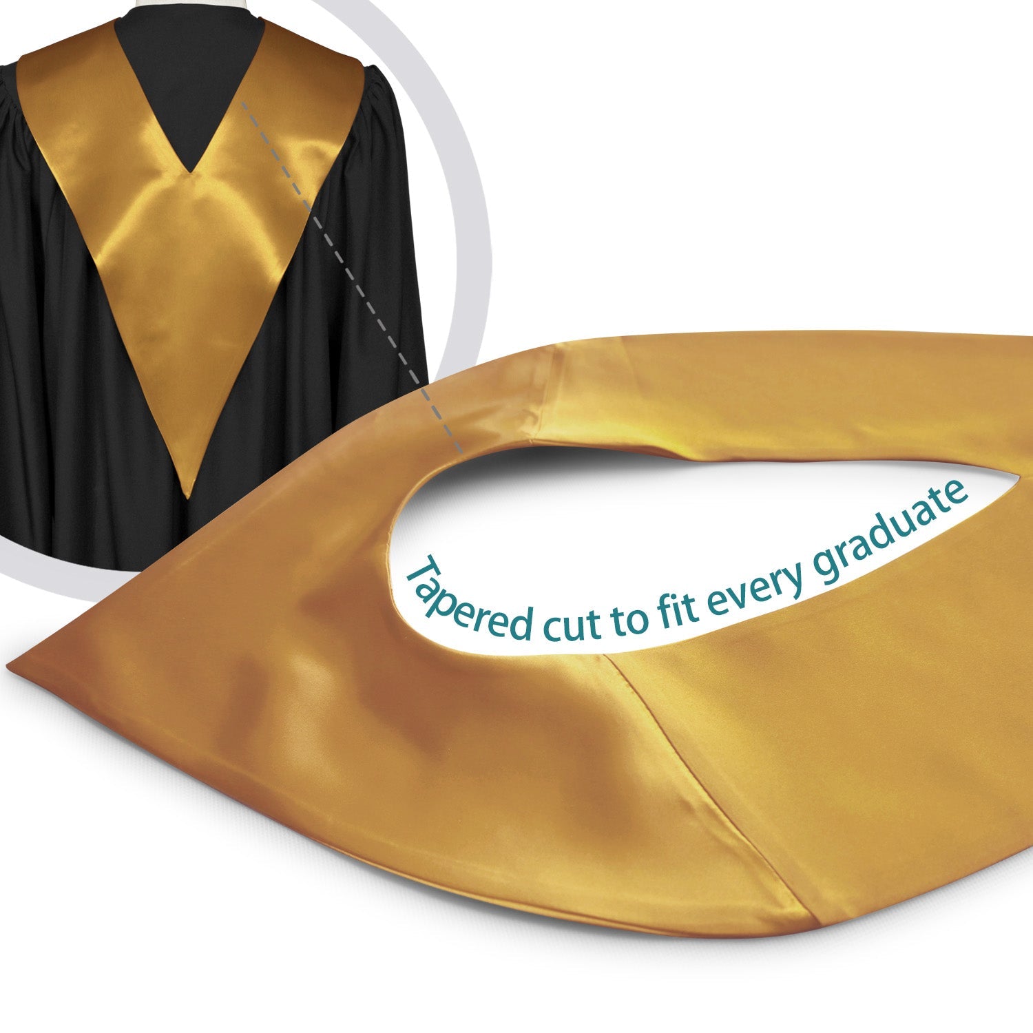 Antique Gold Graduation V - Stole - Endea Graduation