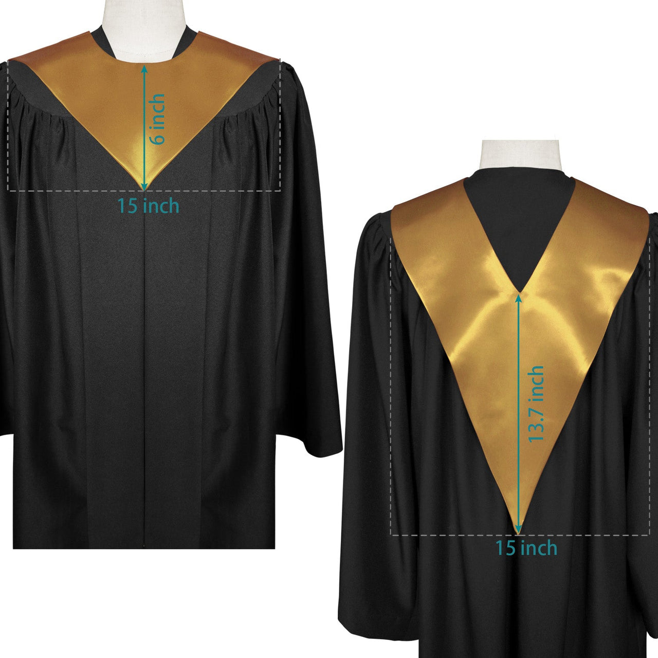 Antique Gold Graduation V - Stole - Endea Graduation