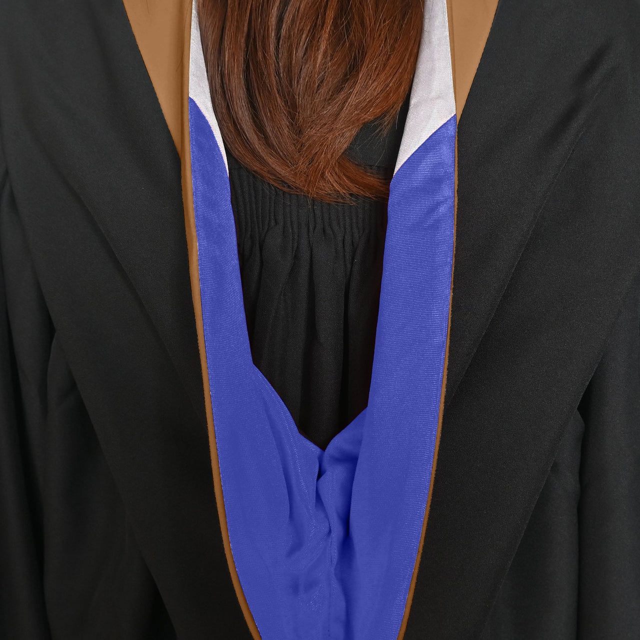 Bachelors Hood For Business, Accounting, Commerce, Industrial, Labor Relations - Drab/Royal Blue/White - Endea Graduation