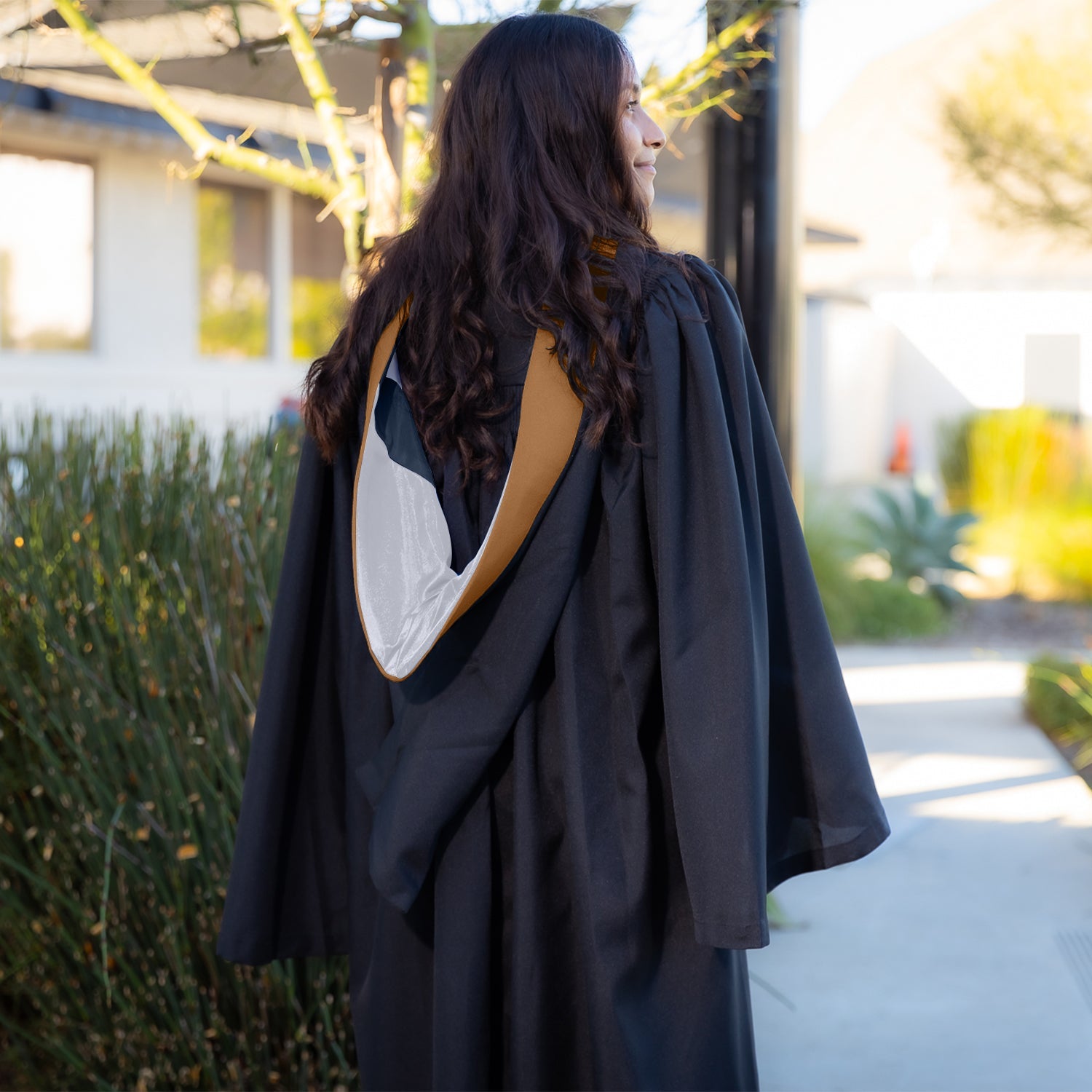 Bachelors Hood For Business, Accounting, Commerce, Industrial, Labor Relations - Drab/Silver/Navy - Endea Graduation