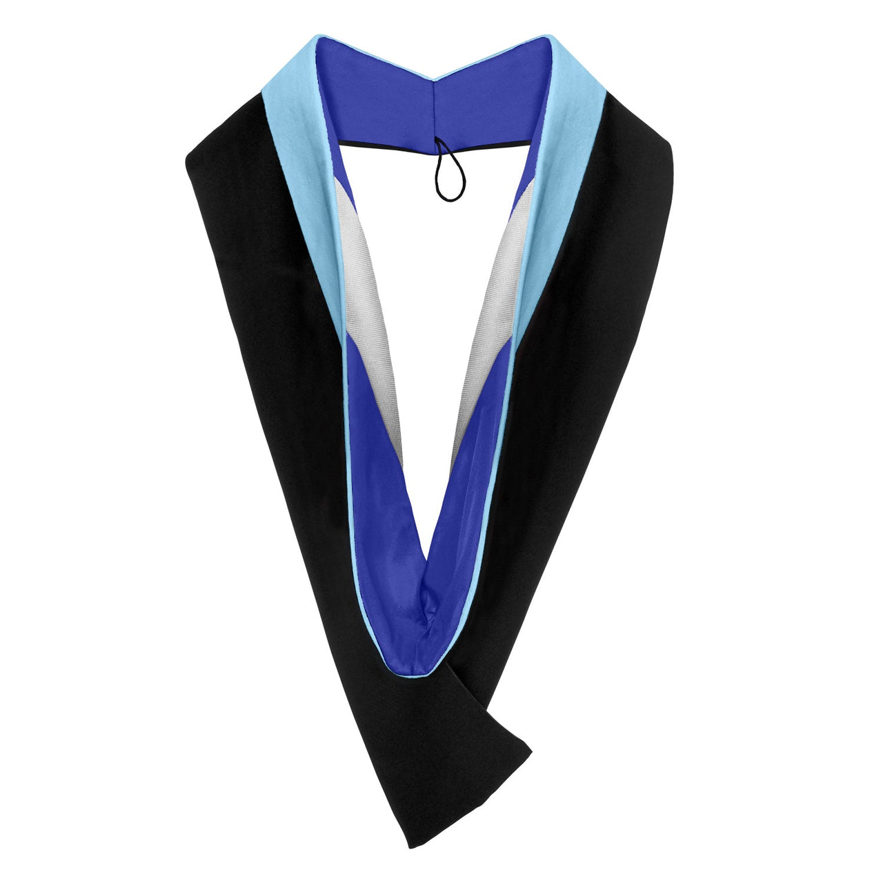 Bachelors Hood For Education, Counseling & Guidance, Arts in Education - Light Blue/Royal Blue/White - Endea Graduation