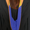Bachelors Hood For Engineering, Civil Engineering - Orange/Royal Blue/Gold - Endea Graduation
