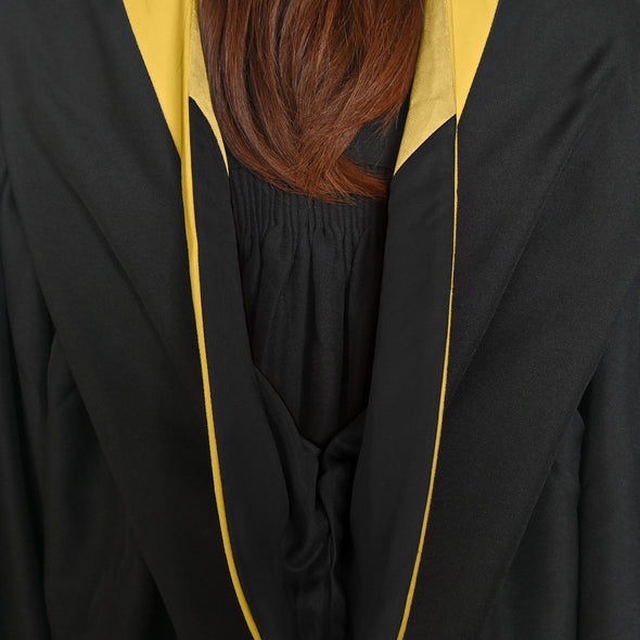Bachelors Hood For Science, Mathematics, Political Science - Gold/Black/Antique Gold - Endea Graduation