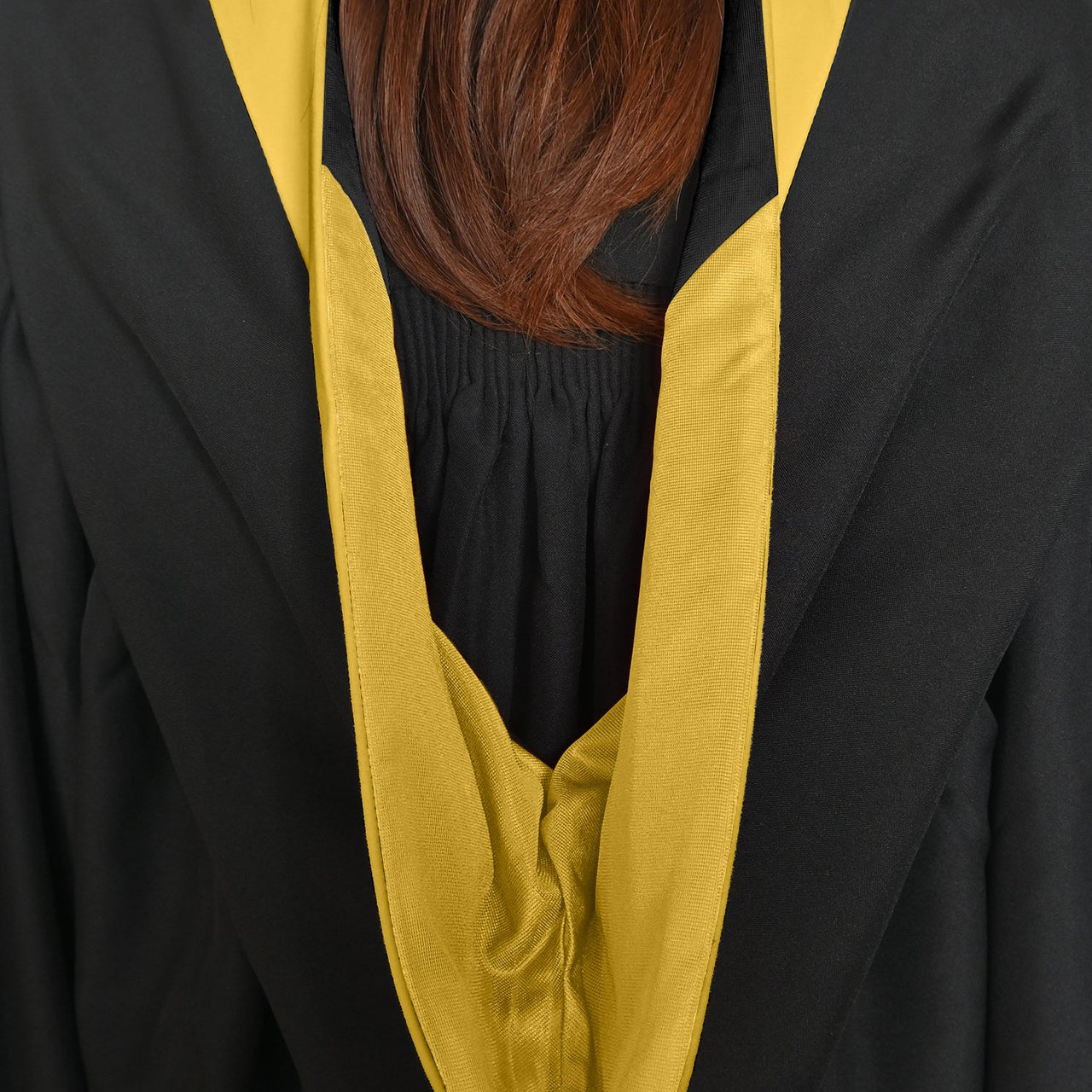 Bachelors Hood For Science, Mathematics, Political Science - Gold/Gold/Black - Endea Graduation