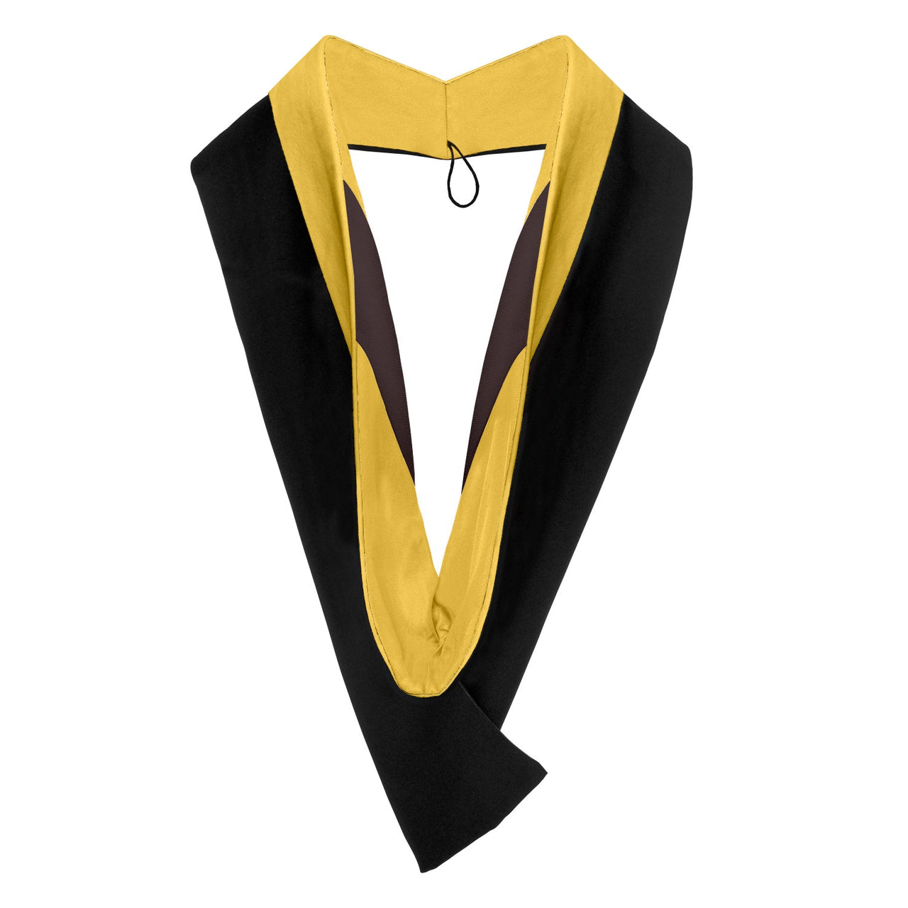 Bachelors Hood For Science, Mathematics, Political Science - Gold/Gold/Brown - Endea Graduation