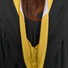 Bachelors Hood For Science, Mathematics, Political Science - Gold/Gold/White - Endea Graduation
