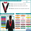 Bachelors Hood For Science, Mathematics, Political Science - Gold/Royal Blue/White - Endea Graduation