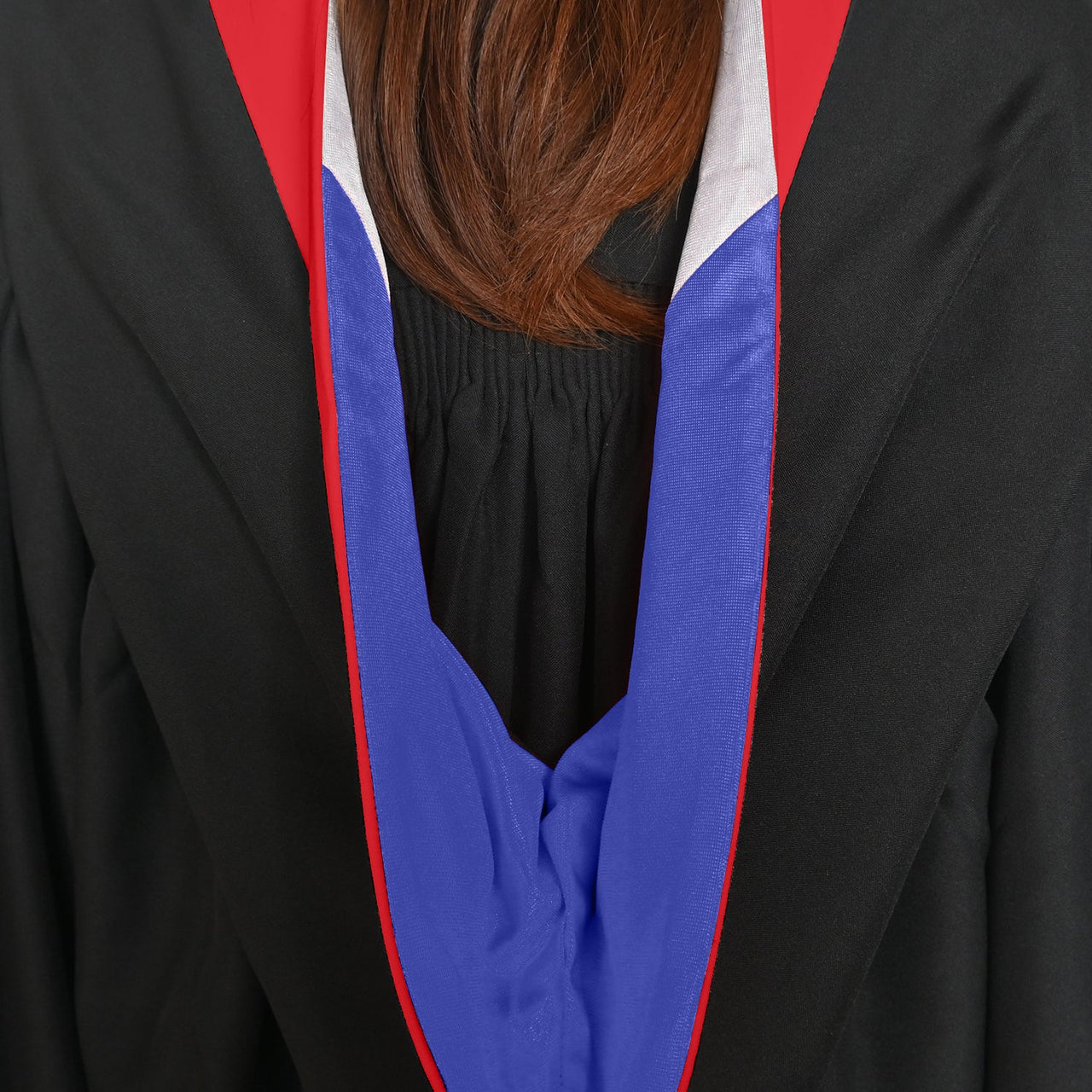 Bachelors Hood For Theology, Divinity, Canon Law, Sacred Theology - Scarlet/Royal Blue/White - Endea Graduation