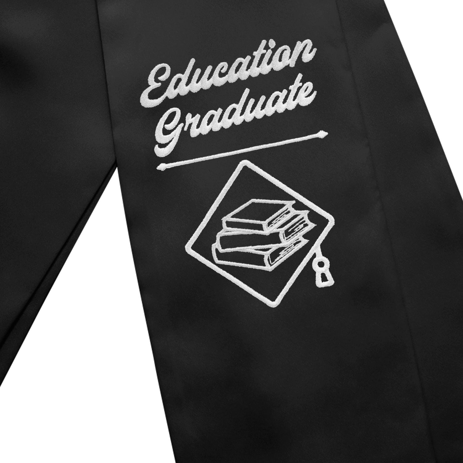 Black Education Graduate Stole/Sash with Classic Tips - Endea Graduation