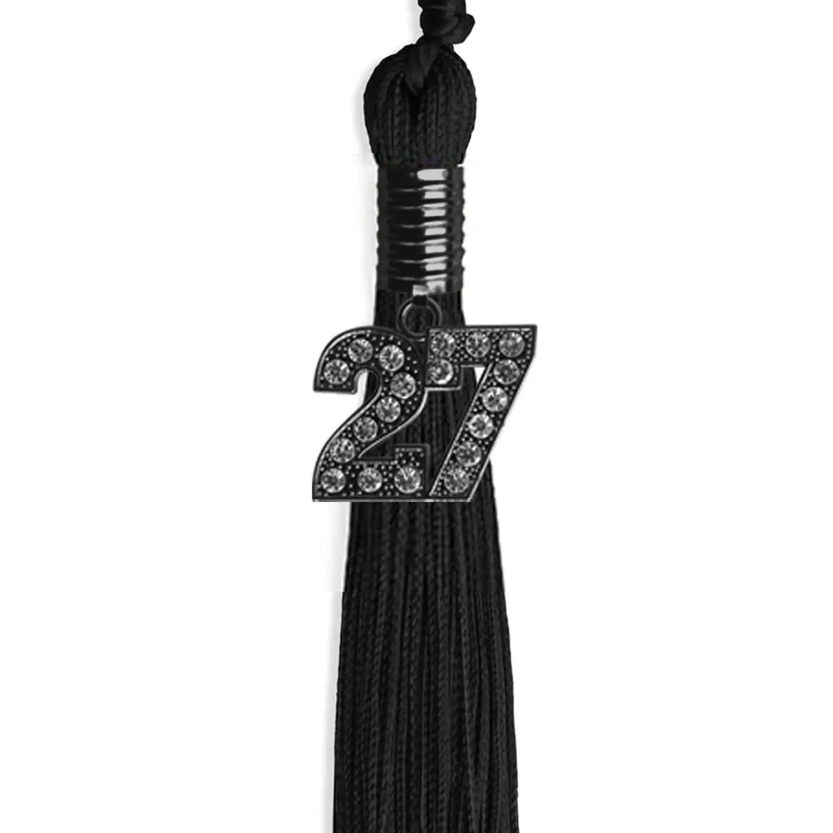 Black Graduation Tassel with Black Bling Charm by Endea Graduation