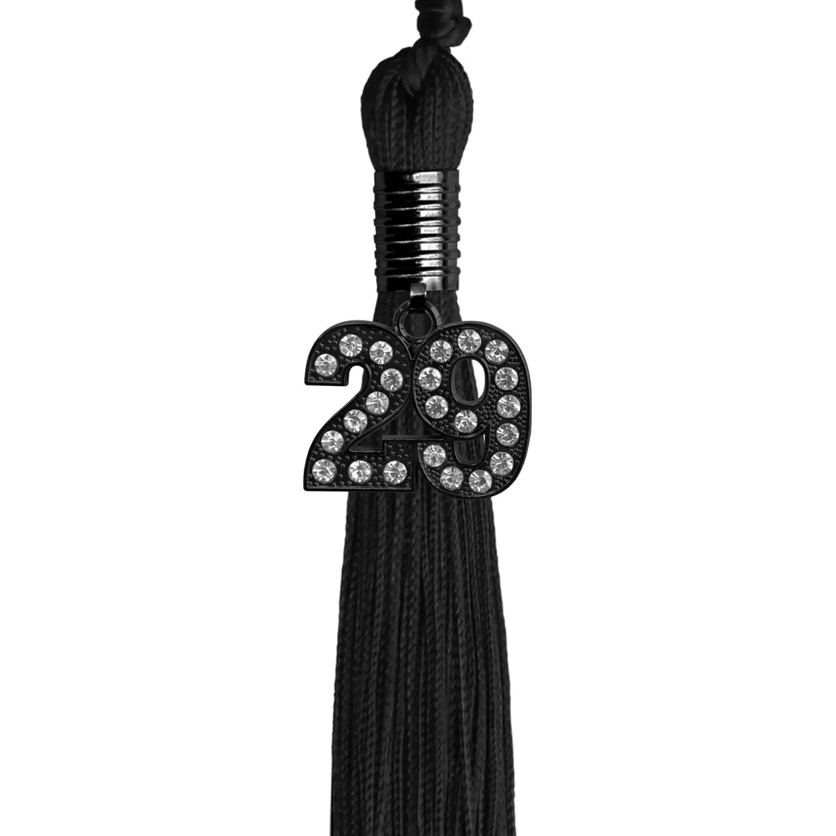 Black Graduation Tassel with Black Bling Charm by Endea Graduation