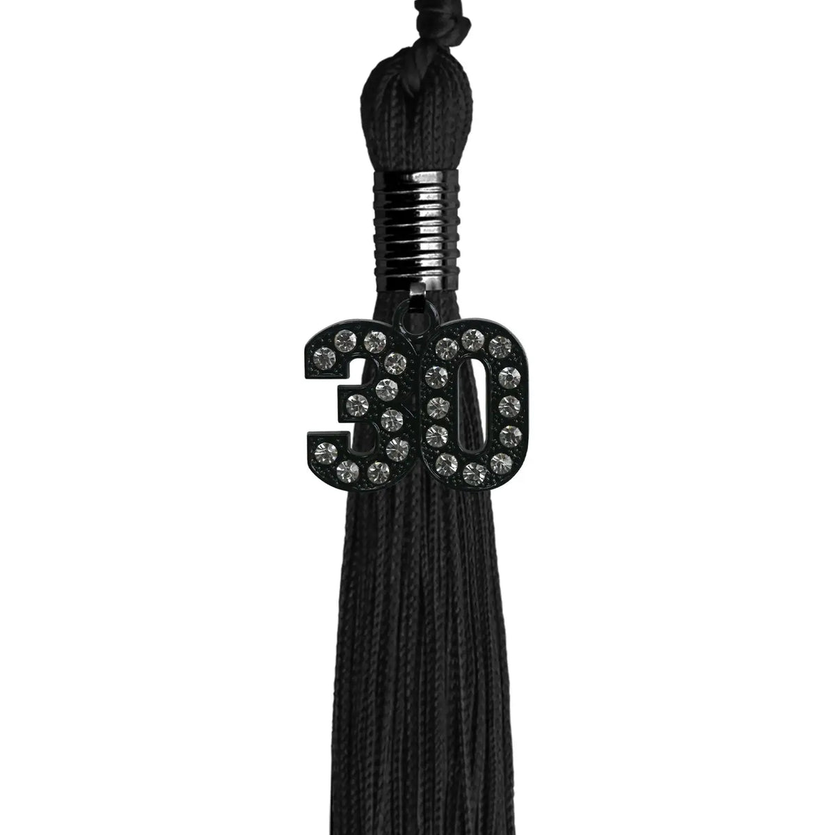 Black Graduation Tassel with Black Bling Charm by Endea Graduation