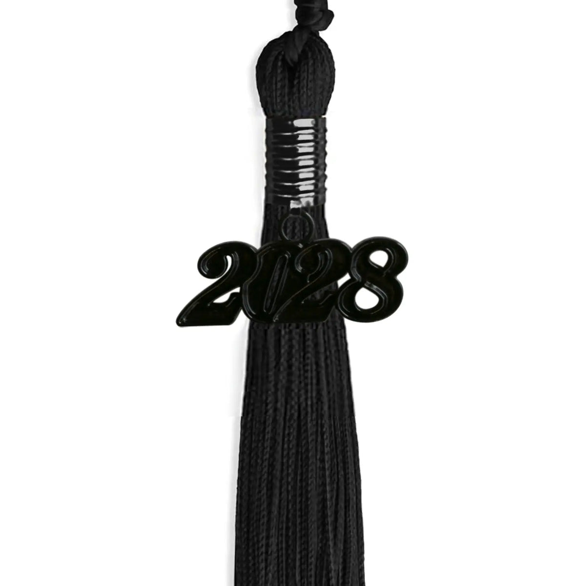 Black Graduation Tassel with Black Date Drop by Endea Graduation