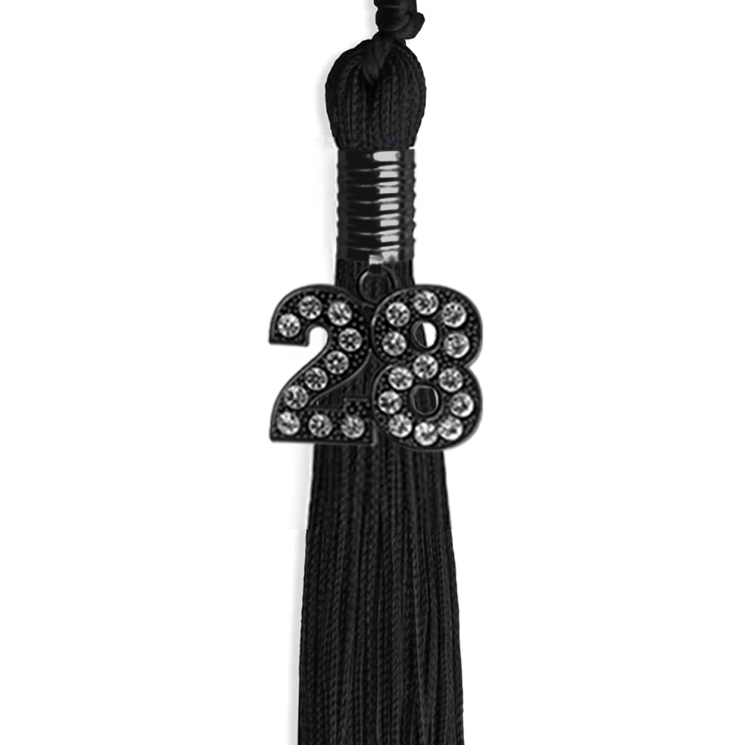 Black Graduation Tassel with Black Date Drop - Endea Graduation