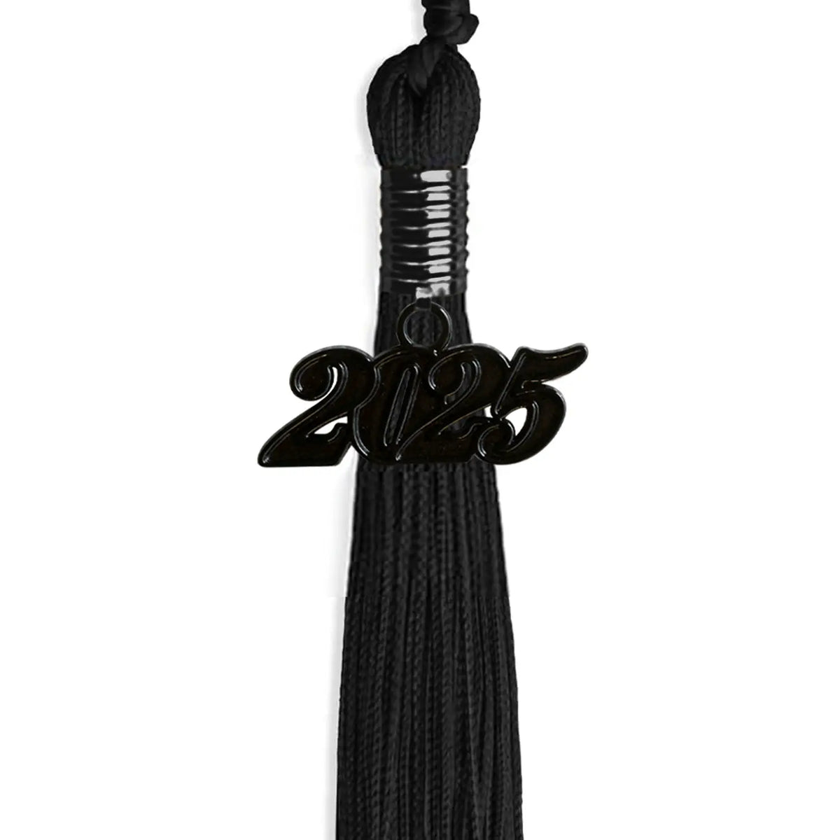 Black Graduation Tassel with Black Date Drop by Endea Graduation