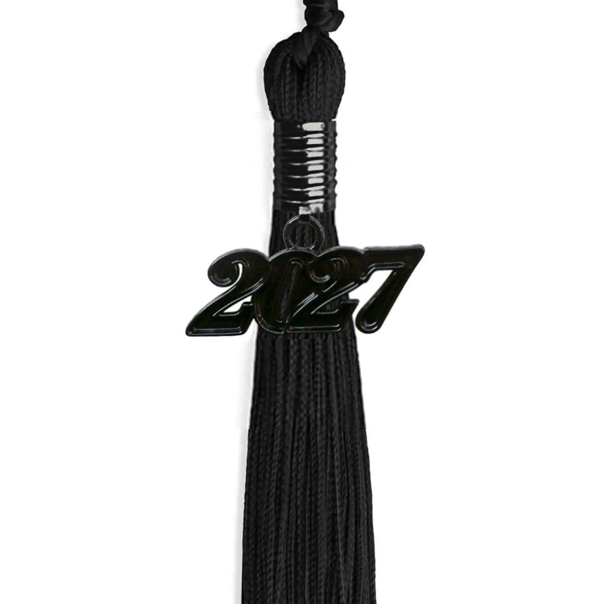 Black Graduation Tassel with Black Date Drop by Endea Graduation