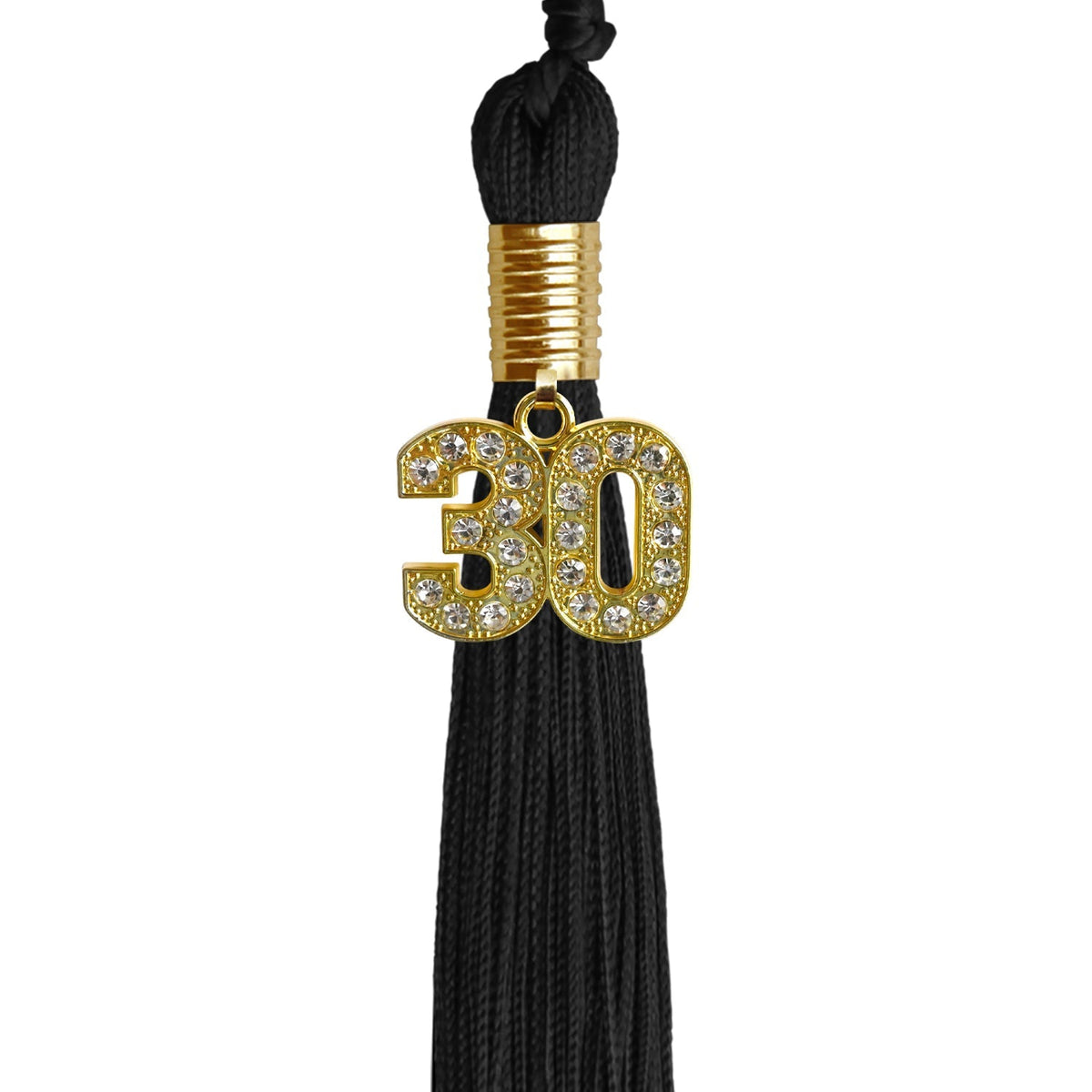 Black Graduation Tassel with Gold Bling Charm - Endea Graduation