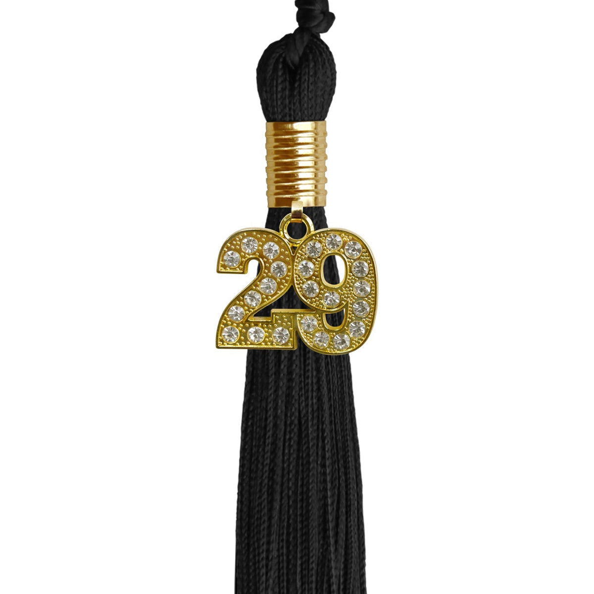 Black Graduation Tassel with Gold Bling Charm - Endea Graduation