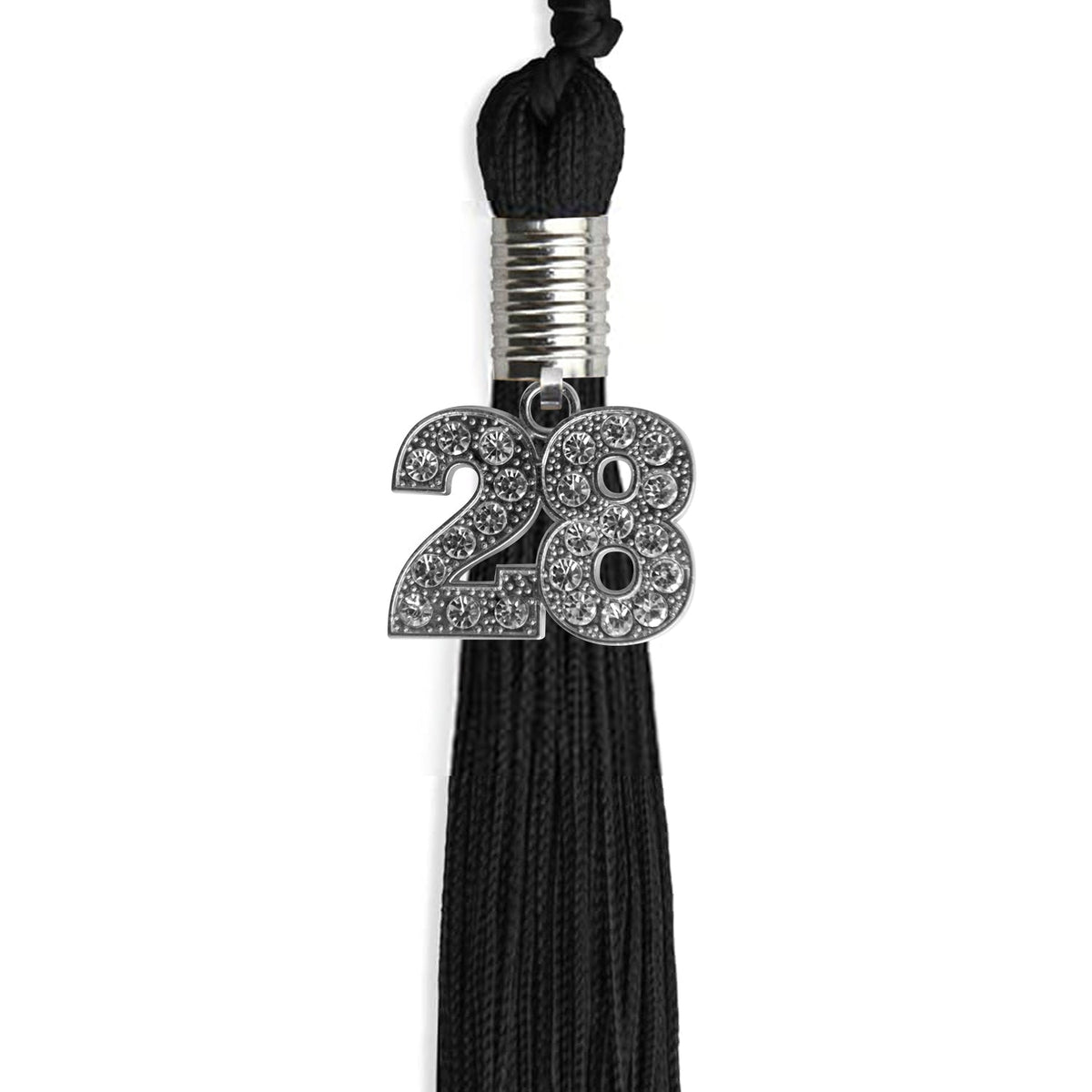Black Graduation Tassel with Silver Bling Charm - Endea Graduation
