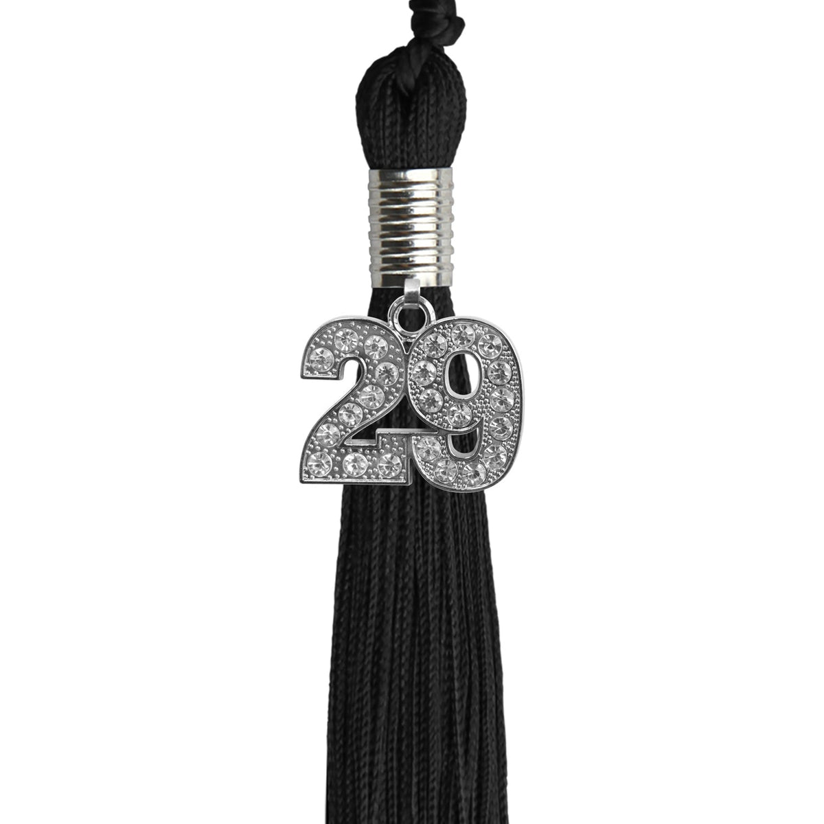 Black Graduation Tassel with Silver Bling Charm - Endea Graduation