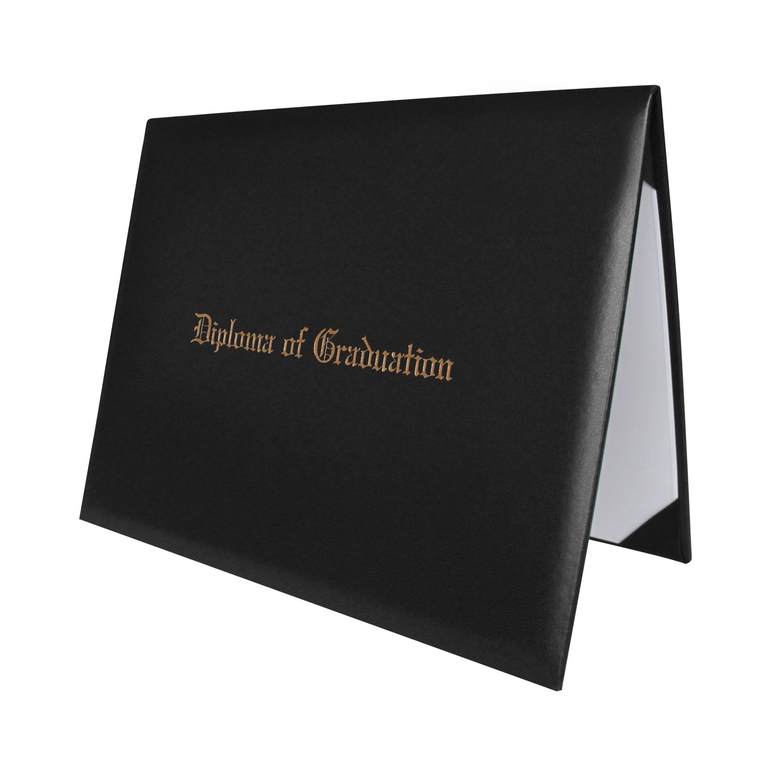 Black Imprinted Diploma Cover for 8.5" x 11" diploma - Endea Graduation