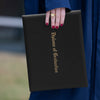 Black Imprinted Diploma Cover for 8.5" x 11" diploma - Endea Graduation
