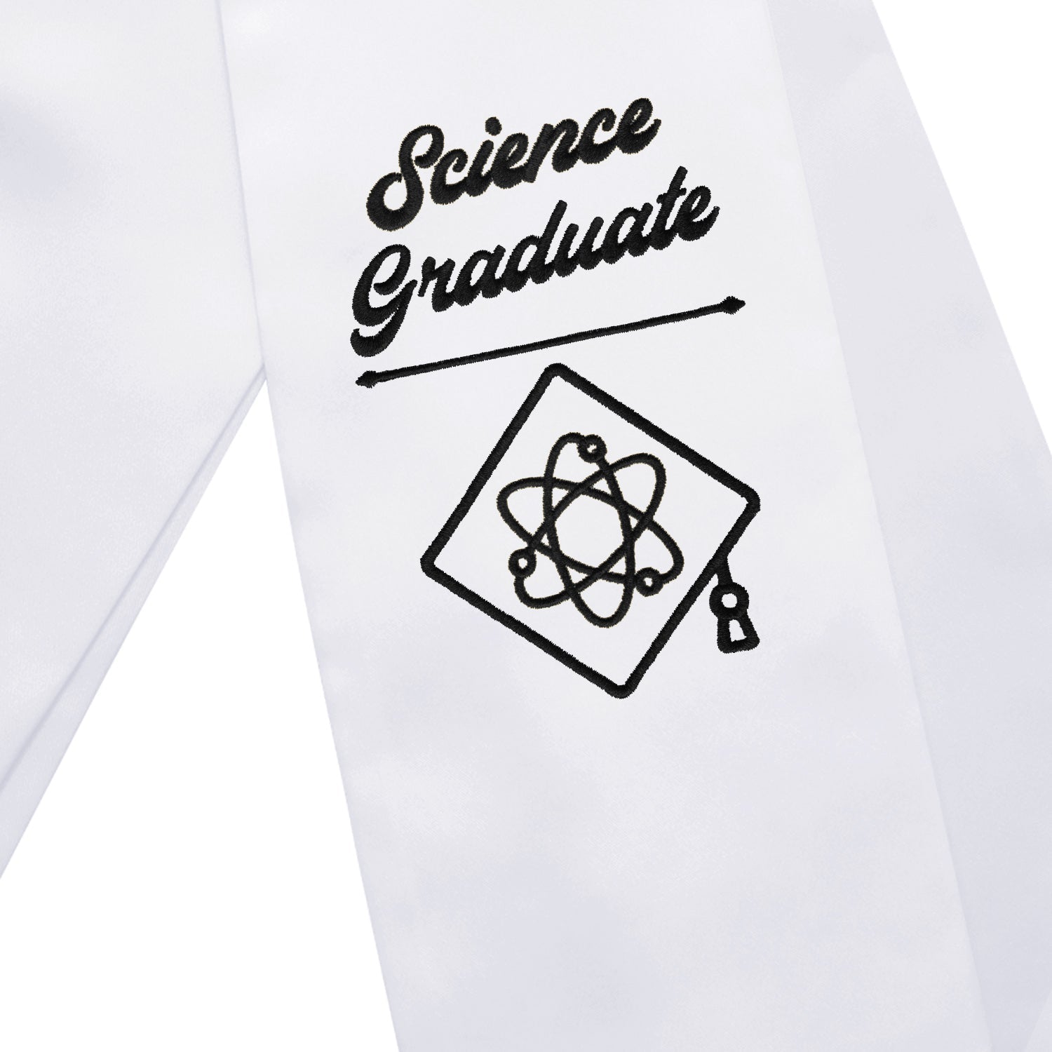 Black Science Graduate Stole/Sash with Classic Tips - Endea Graduation