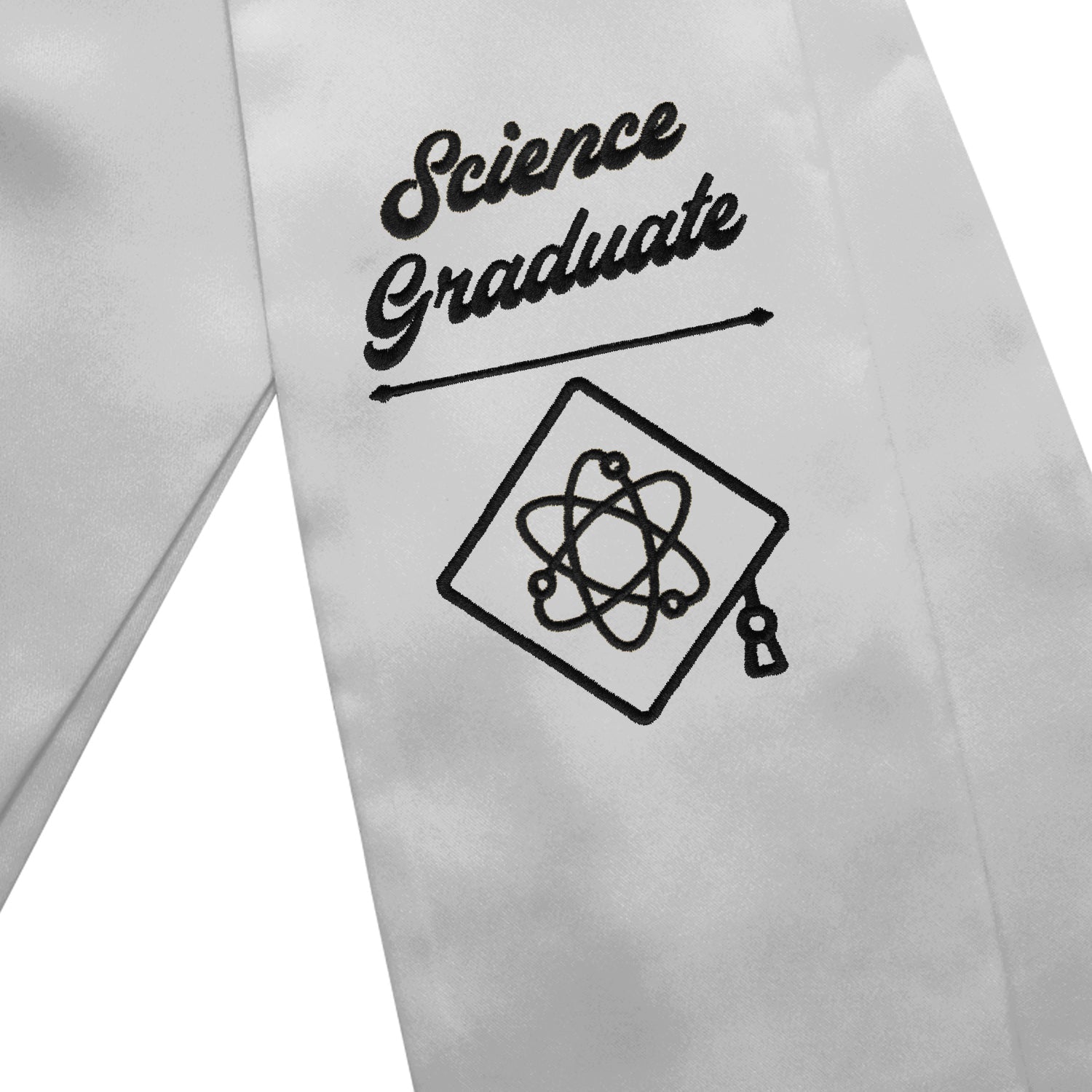 Black Science Graduate Stole/Sash with Classic Tips - Endea Graduation