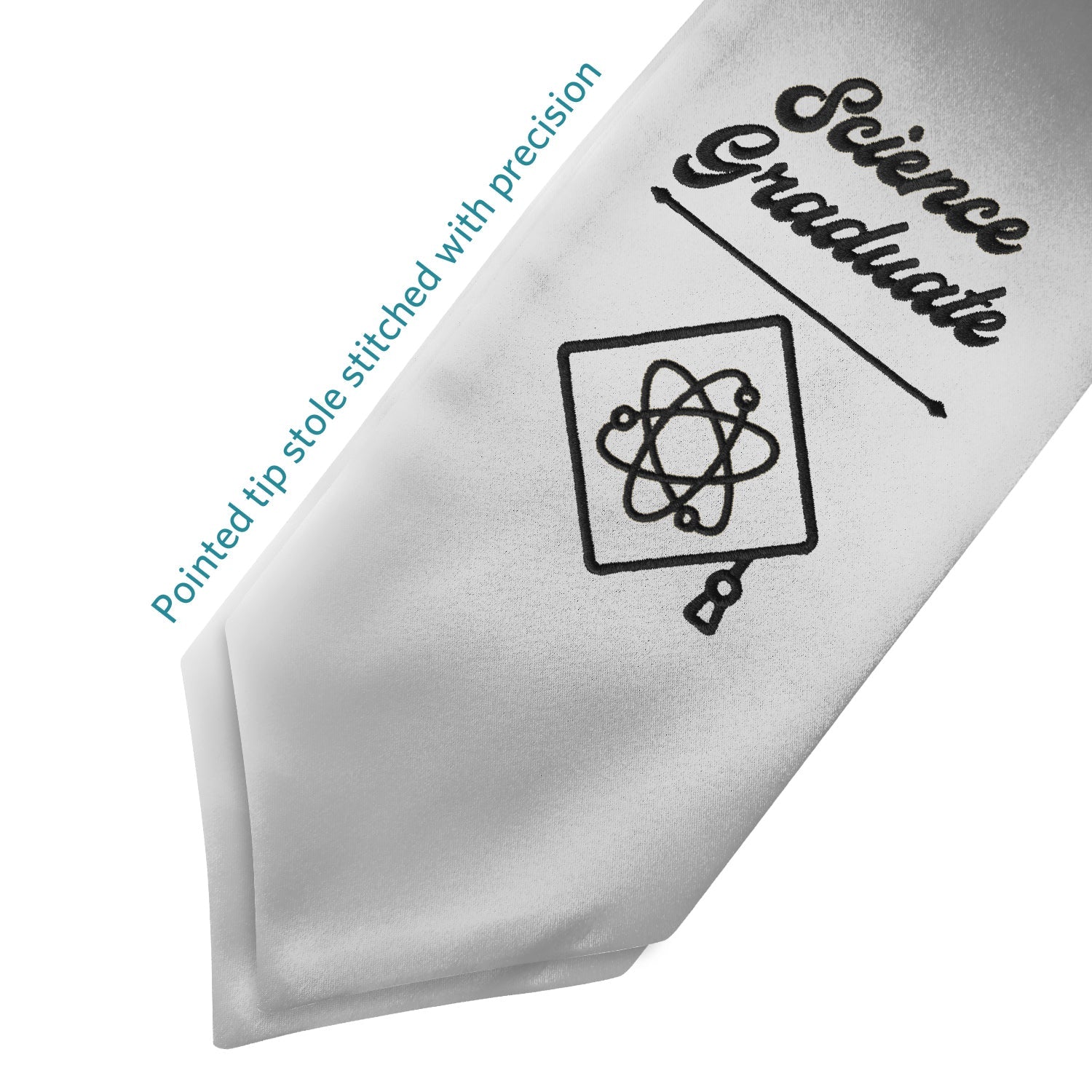 Black Science Graduate Stole/Sash with Classic Tips - Endea Graduation