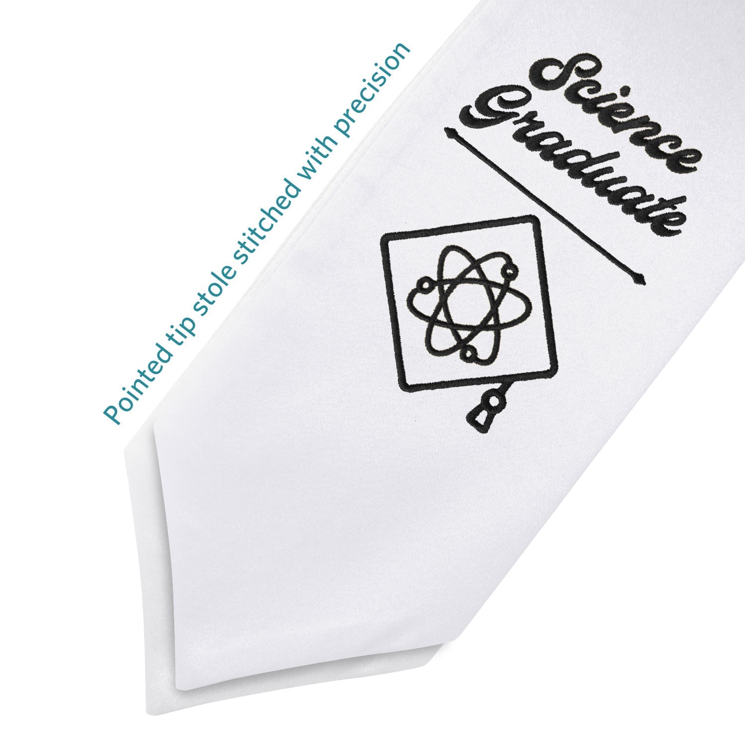 Black Science Graduate Stole/Sash with Classic Tips - Endea Graduation