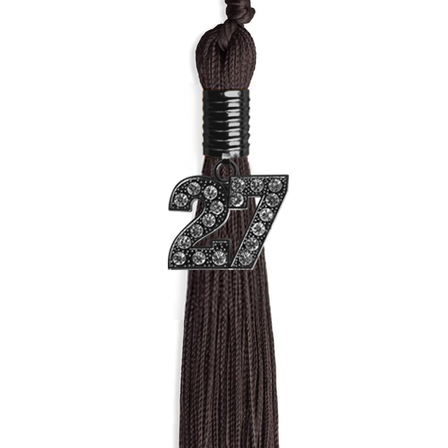 Brown Graduation Tassel with Black Date Drop - Endea Graduation