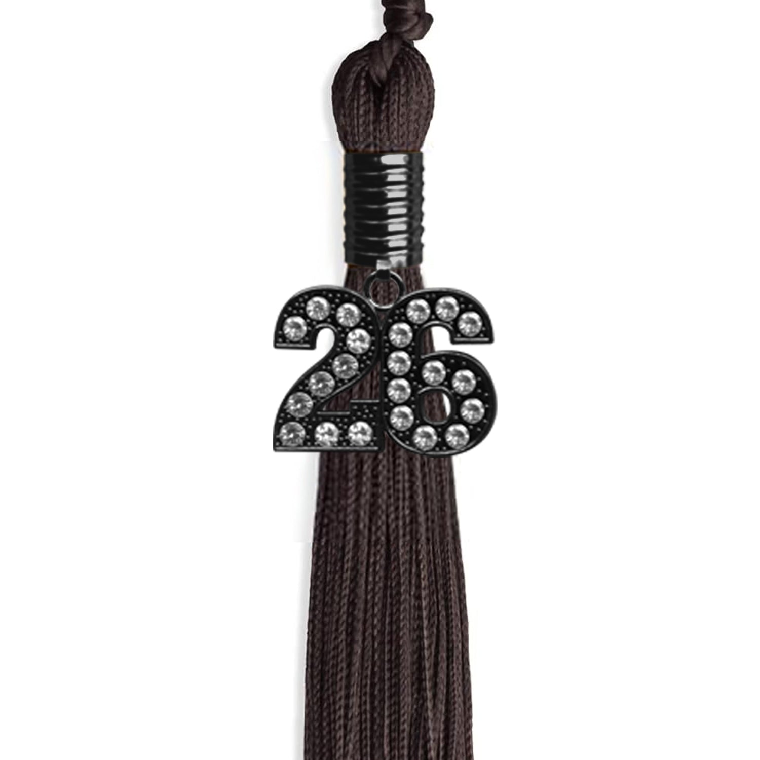 Brown Graduation Tassel with Black Date Drop - Endea Graduation