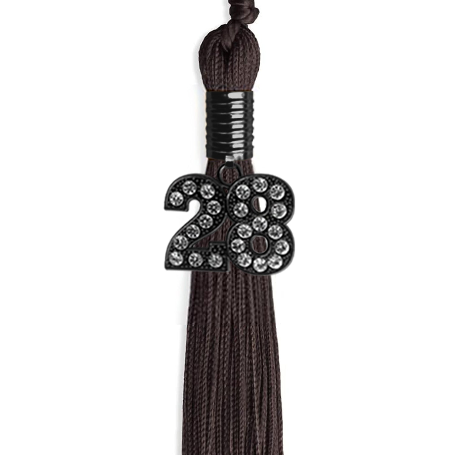 Brown Graduation Tassel with Black Date Drop - Endea Graduation