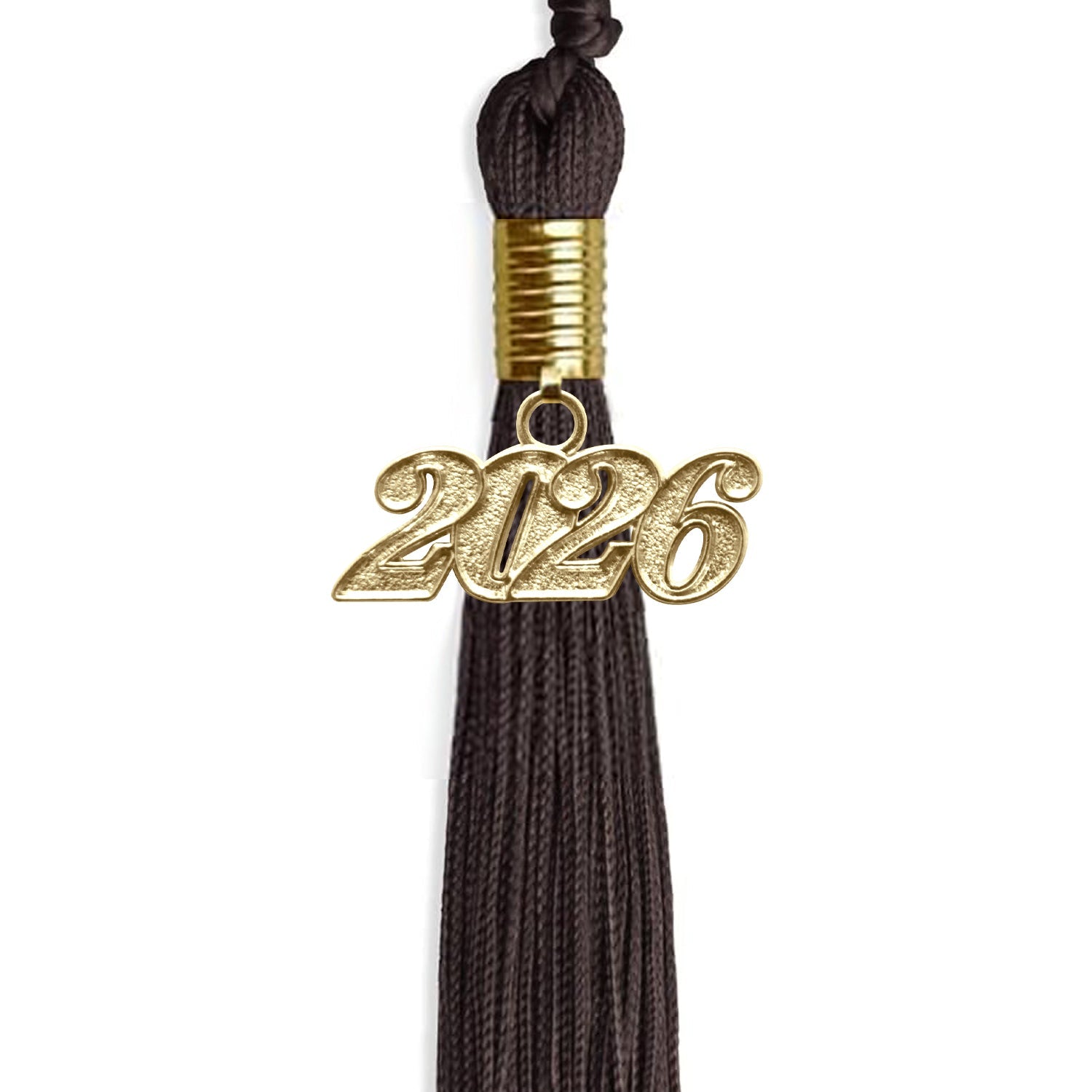 Brown Graduation Tassel with Gold Date Drop - Endea Graduation