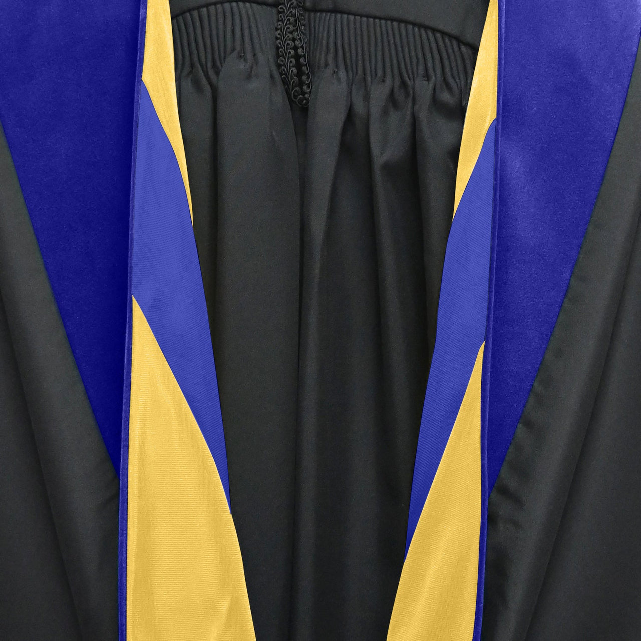 Doctoral Hood For Philosophy - Dark Blue/Gold/Royal Blue - Endea Graduation